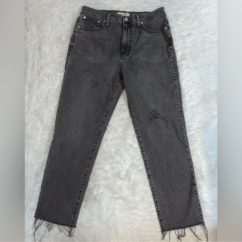 Madewell the Perfect Vintage Jean in Cosner Wash: Knee-Rip Edition
